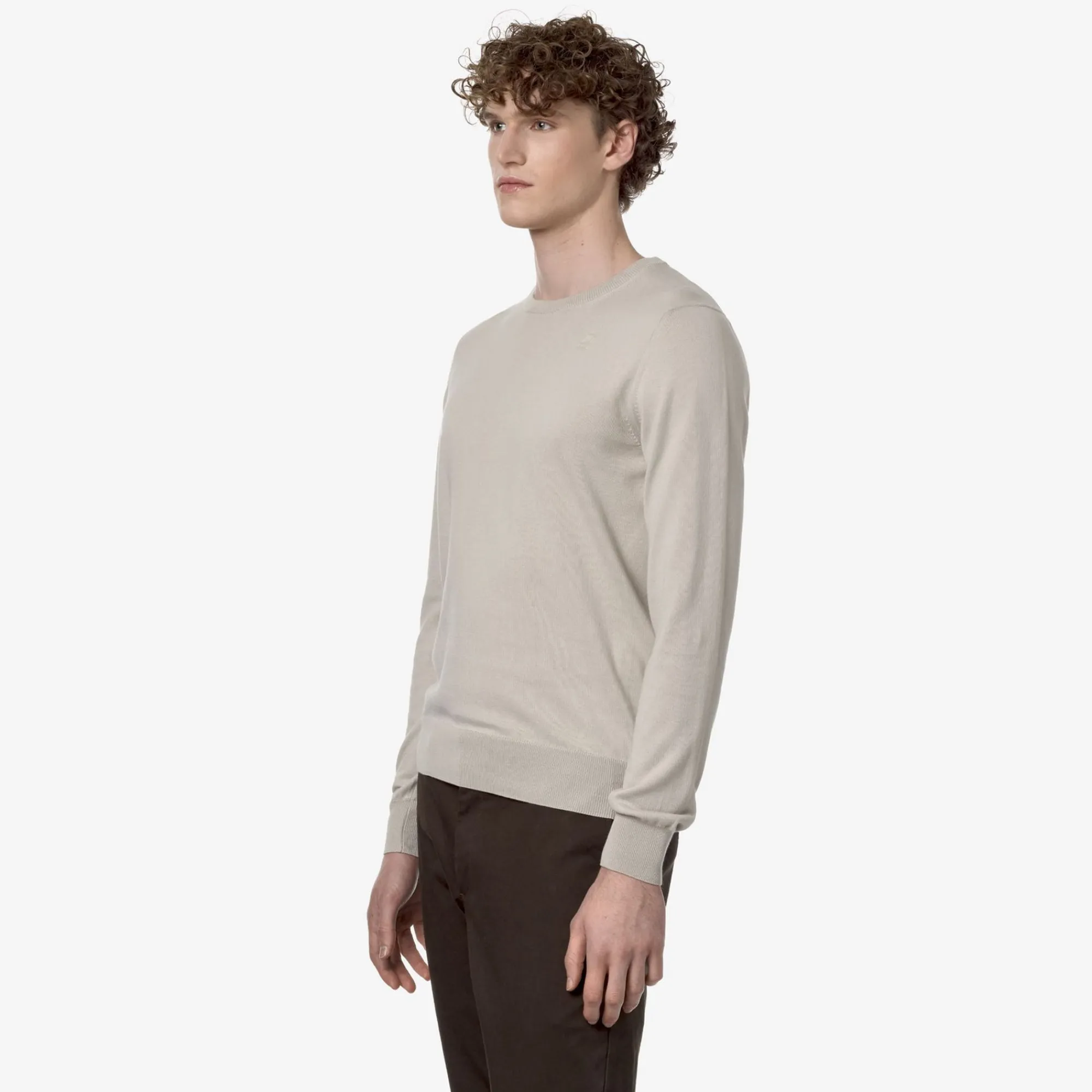 K-WAY Sebastien Cotton Ps - Knitwear - Pullover - Man - Beige Lt Cheap