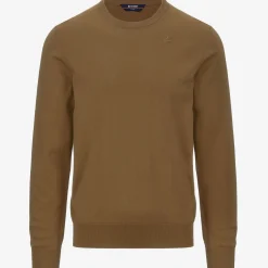 K-WAY Sebastien Cotton Ps - Knitwear - Pullover - Man - Brown Corda Best Sale
