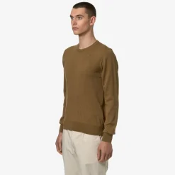 K-WAY Sebastien Cotton Ps - Knitwear - Pullover - Man - Brown Corda Best Sale