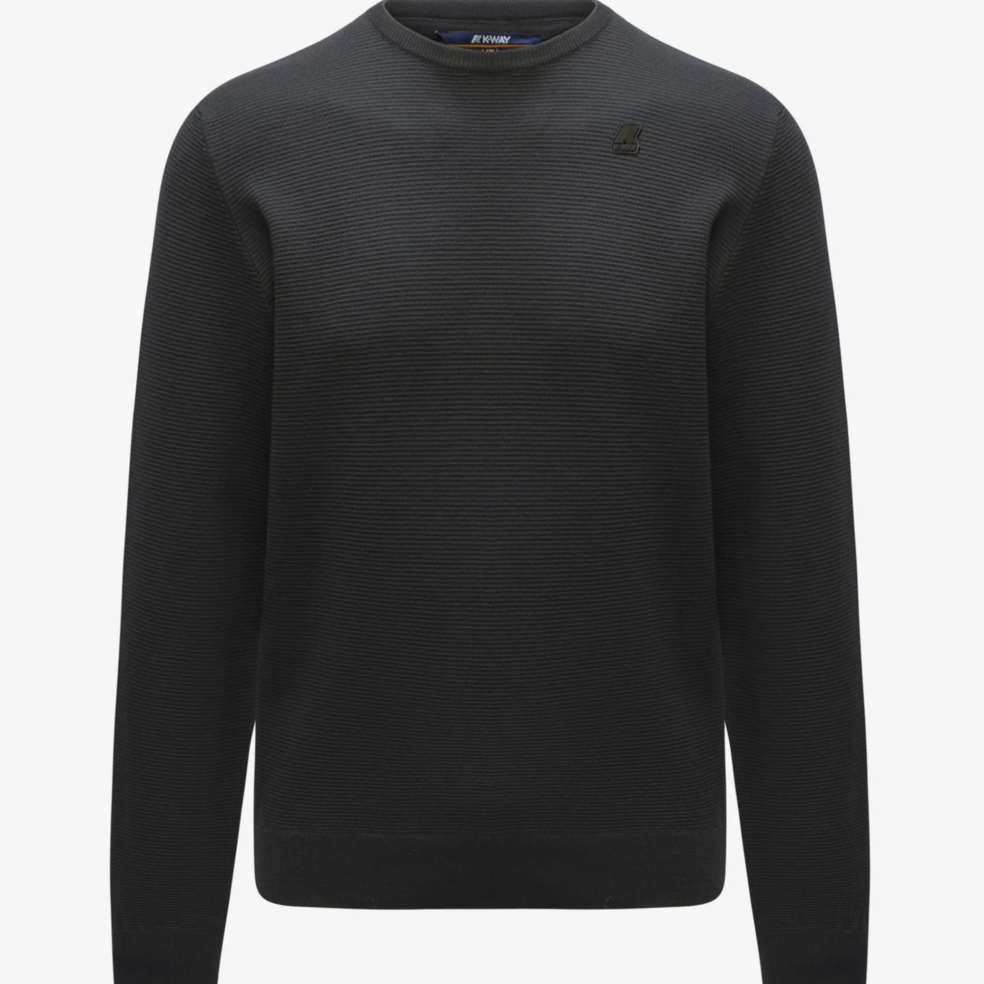 K-WAY Sebastien Easy Care - Knitwear - Pullover - Man - Black Pure Sale