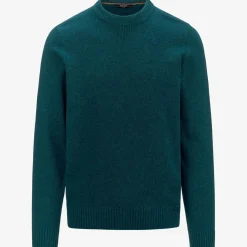 K-WAY Sebastien Lambswool - Knitwear - Pullover - Man - Green Petrol New
