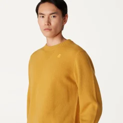 K-WAY Sebastien Lambswool - Knitwear - Pullover - Man - Yellow Sunflower Discount