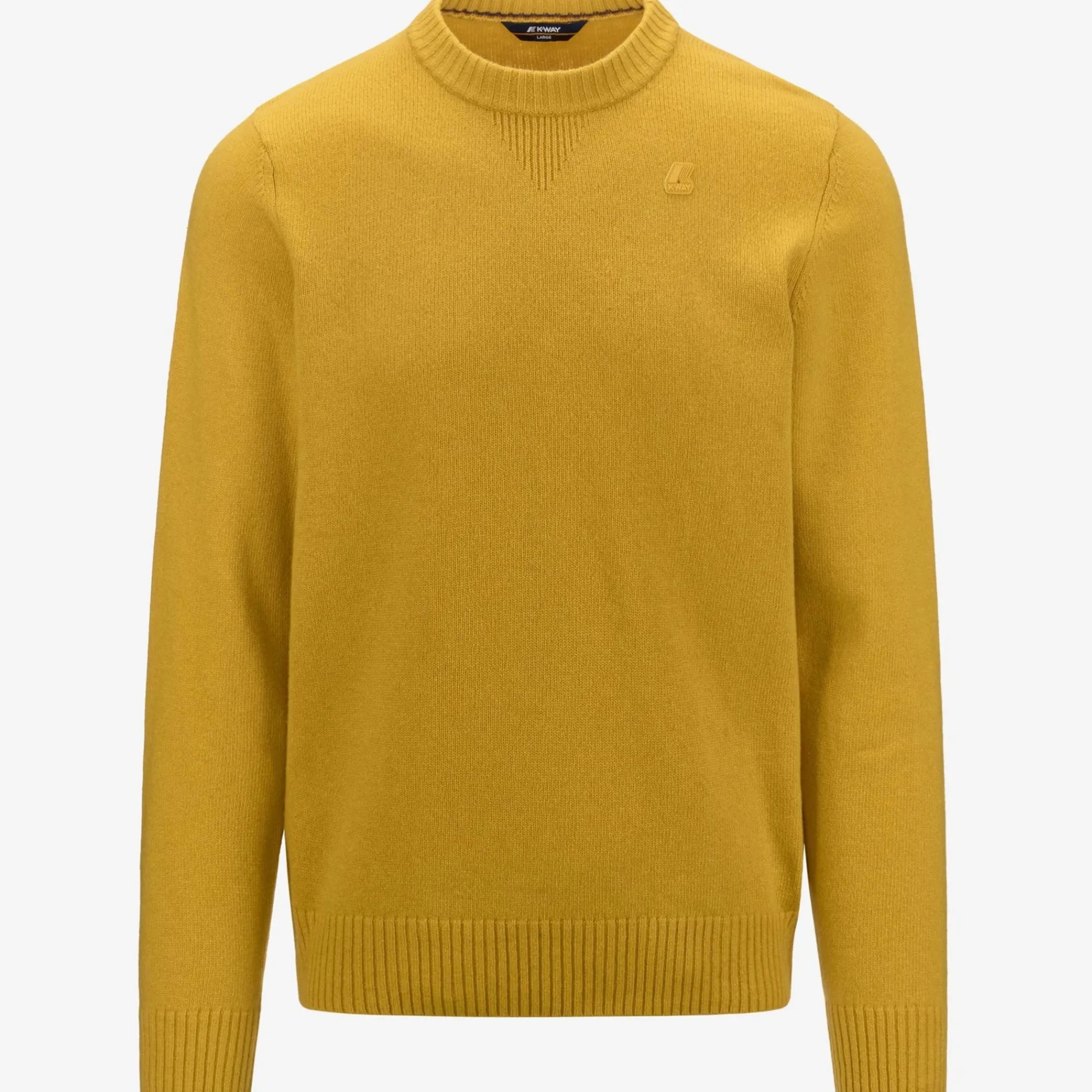 K-WAY Sebastien Lambswool - Knitwear - Pullover - Man - Yellow Mustard New