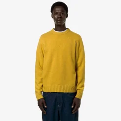 K-WAY Sebastien Lambswool - Knitwear - Pullover - Man - Yellow Mustard New