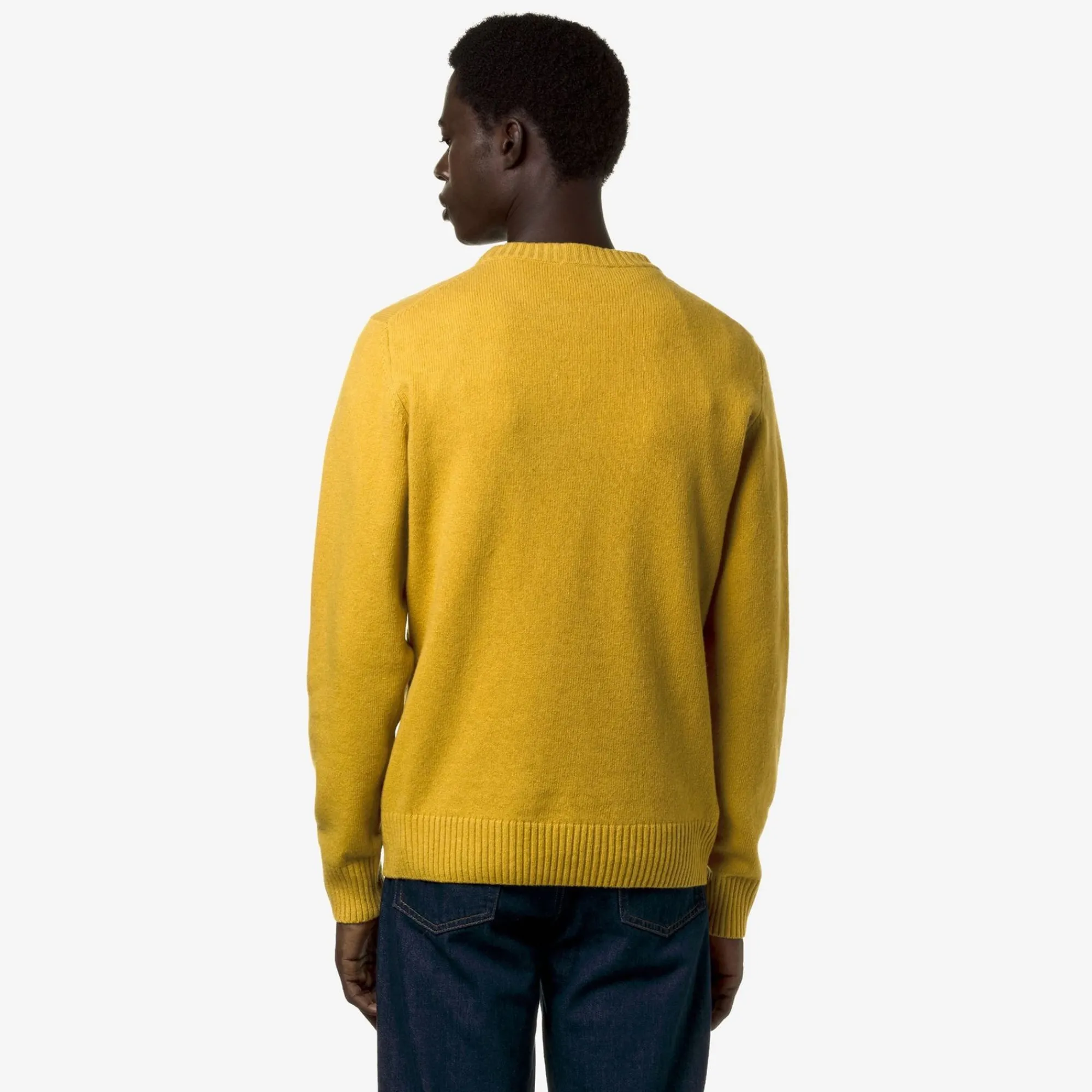 K-WAY Sebastien Lambswool - Knitwear - Pullover - Man - Yellow Mustard New