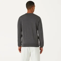 K-WAY Sebastien Merino - Knitwear - Pullover - Man - Grey Md Mel Discount