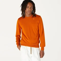 K-WAY Sebastien Merino - Knitwear - Pullover - Man - Orange Rust Sale