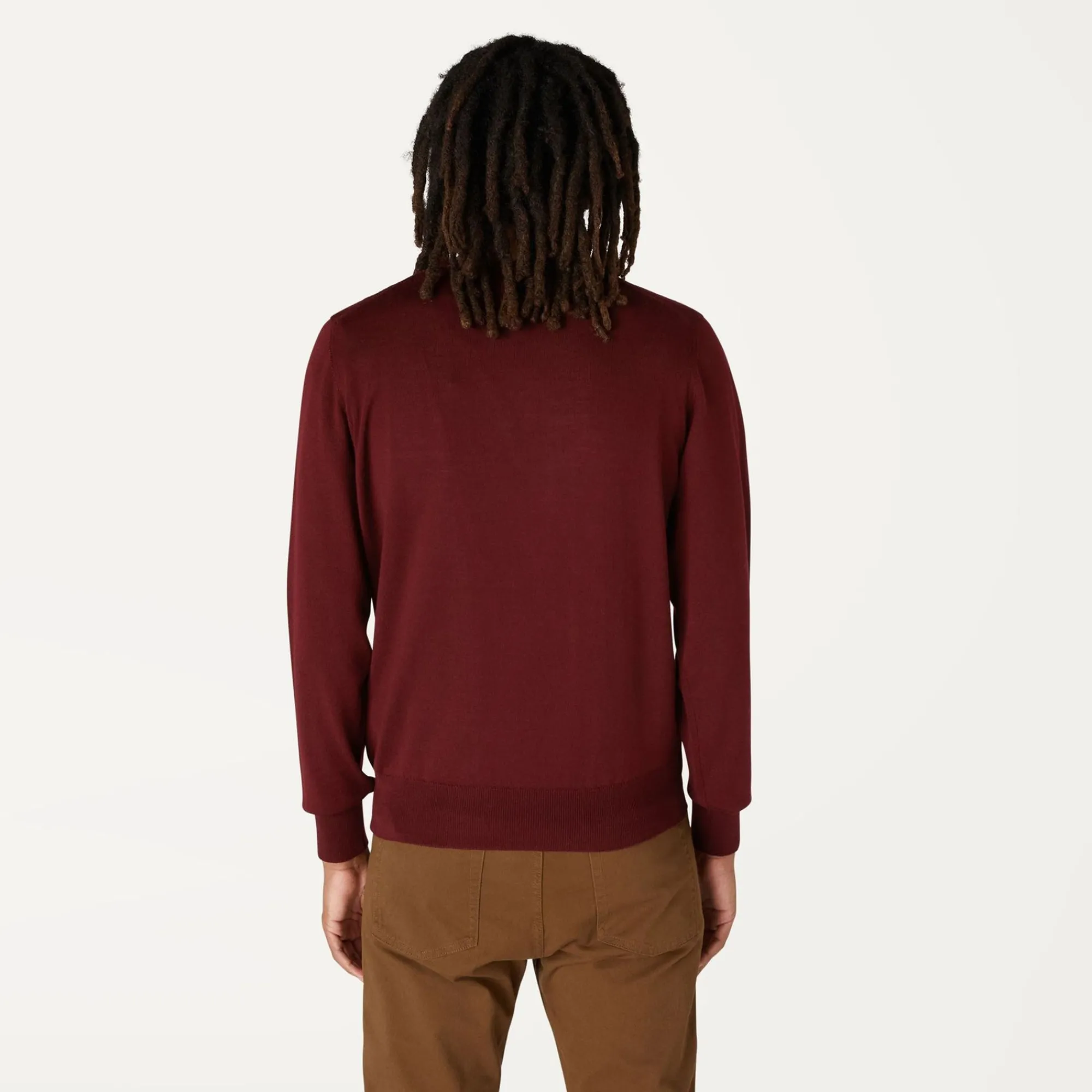 K-WAY Sebastien Merino - Knitwear - Pullover - Man - Brown Blackened Clearance