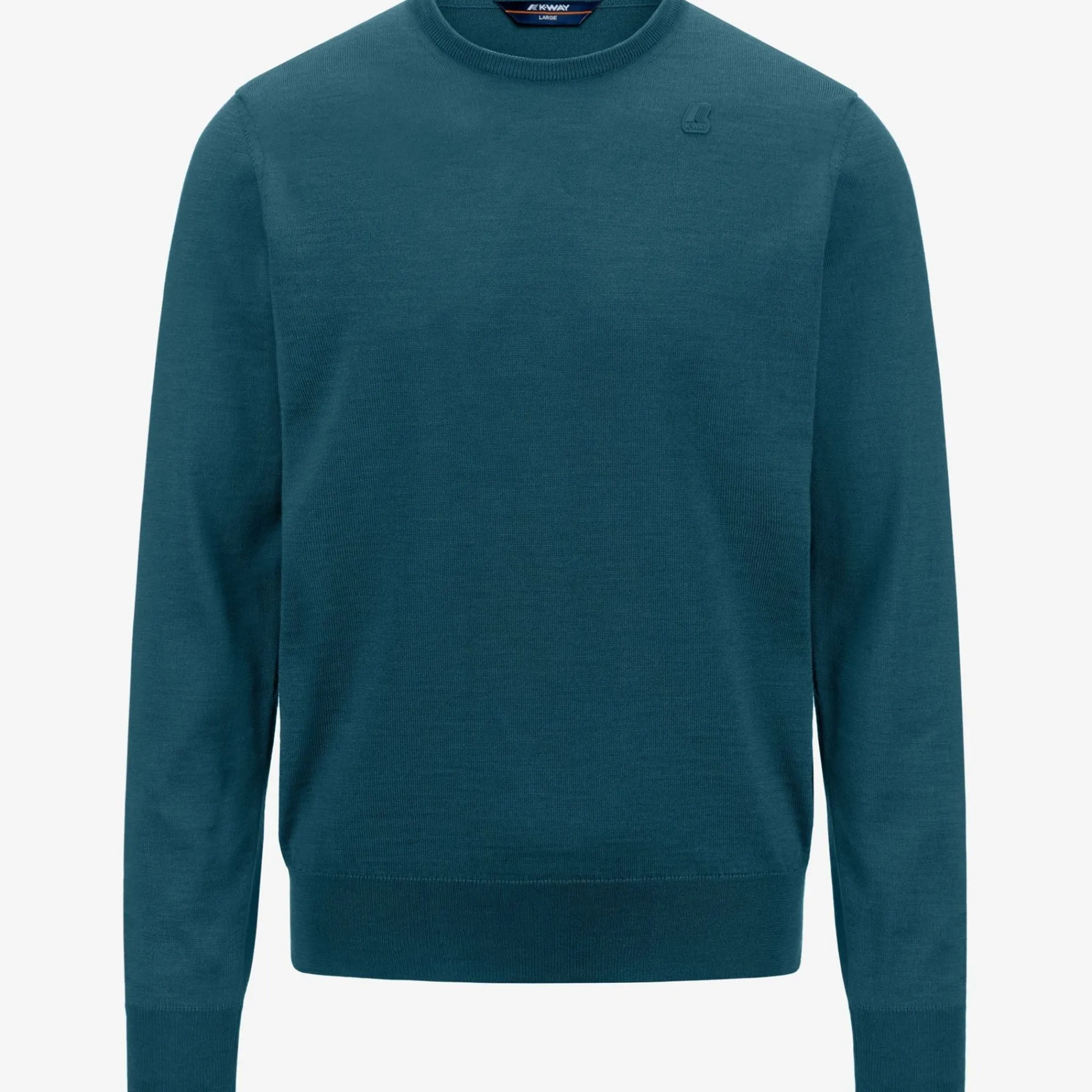 K-WAY Sebastien Merino - Knitwear - Pullover - Man - Green Teal Cheap