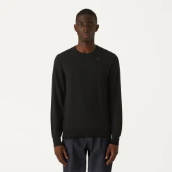 K-WAY Sebastien Merino - Knitwear - Pullover - Man - Black Pure Flash Sale