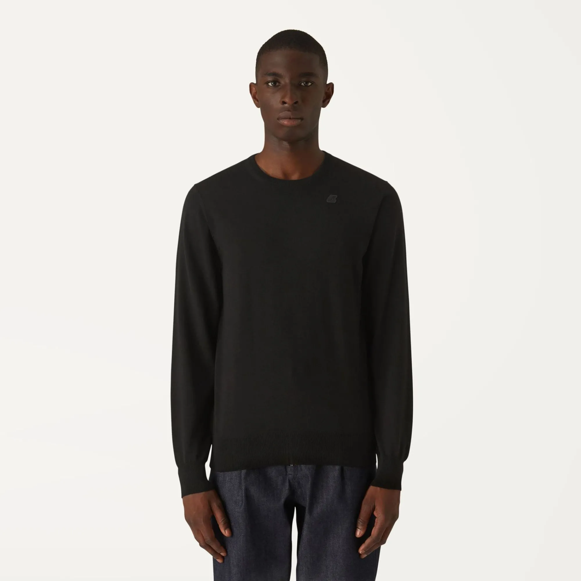 K-WAY Sebastien Merino - Knitwear - Pullover - Man - Black Pure Flash Sale