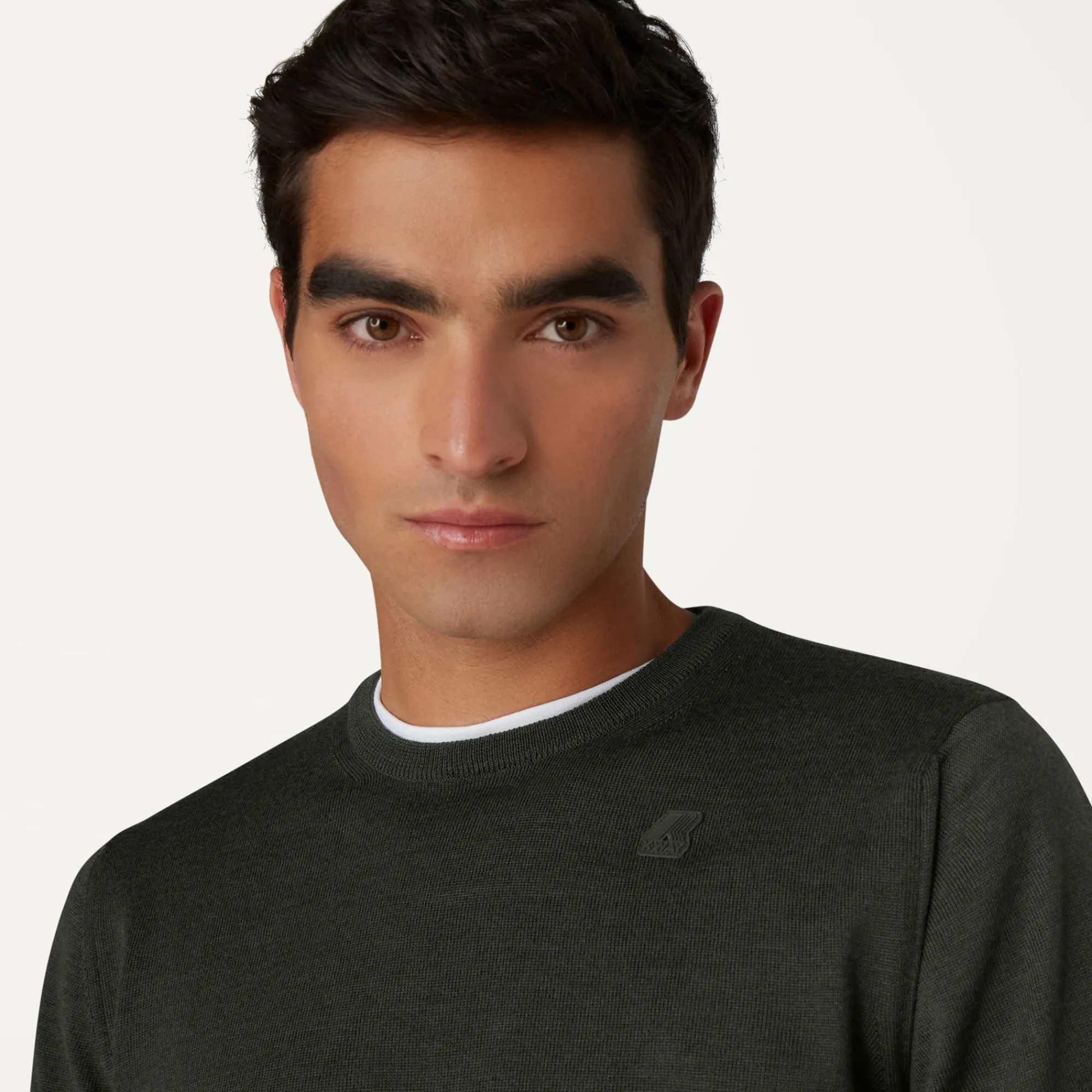 K-WAY Sebastien Merino - Knitwear - Pullover - Man - Black Torba Best