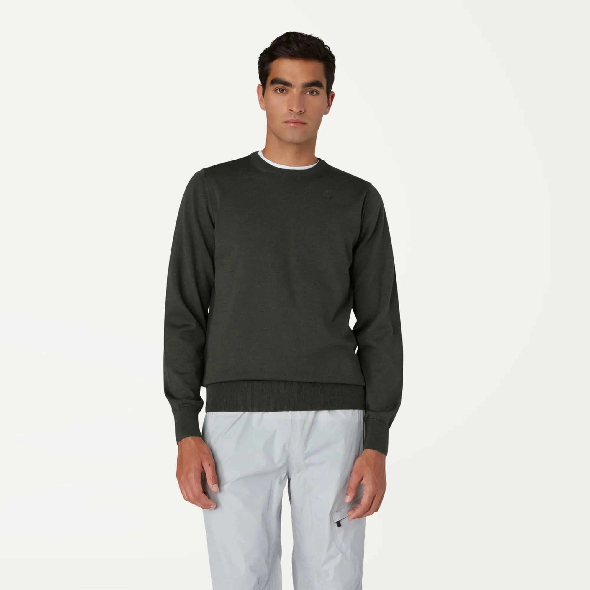 K-WAY Sebastien Merino - Knitwear - Pullover - Man - Black Torba Best