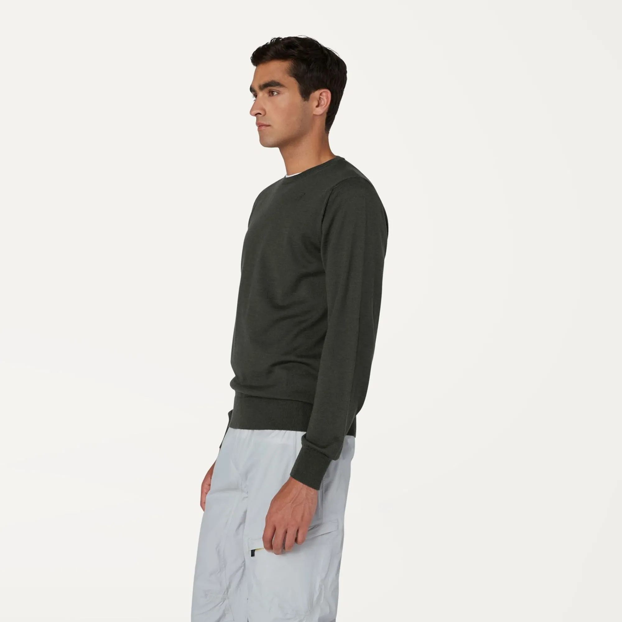 K-WAY Sebastien Merino - Knitwear - Pullover - Man - Black Torba Best