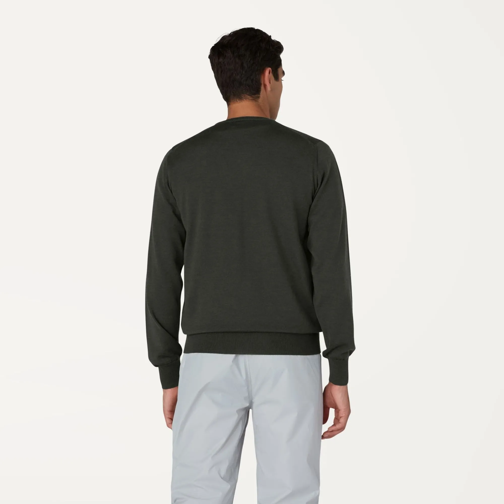 K-WAY Sebastien Merino - Knitwear - Pullover - Man - Black Torba Best