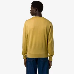 K-WAY Sebastien Merino - Knitwear - Pullover - Man - Yellow Zafferano Store