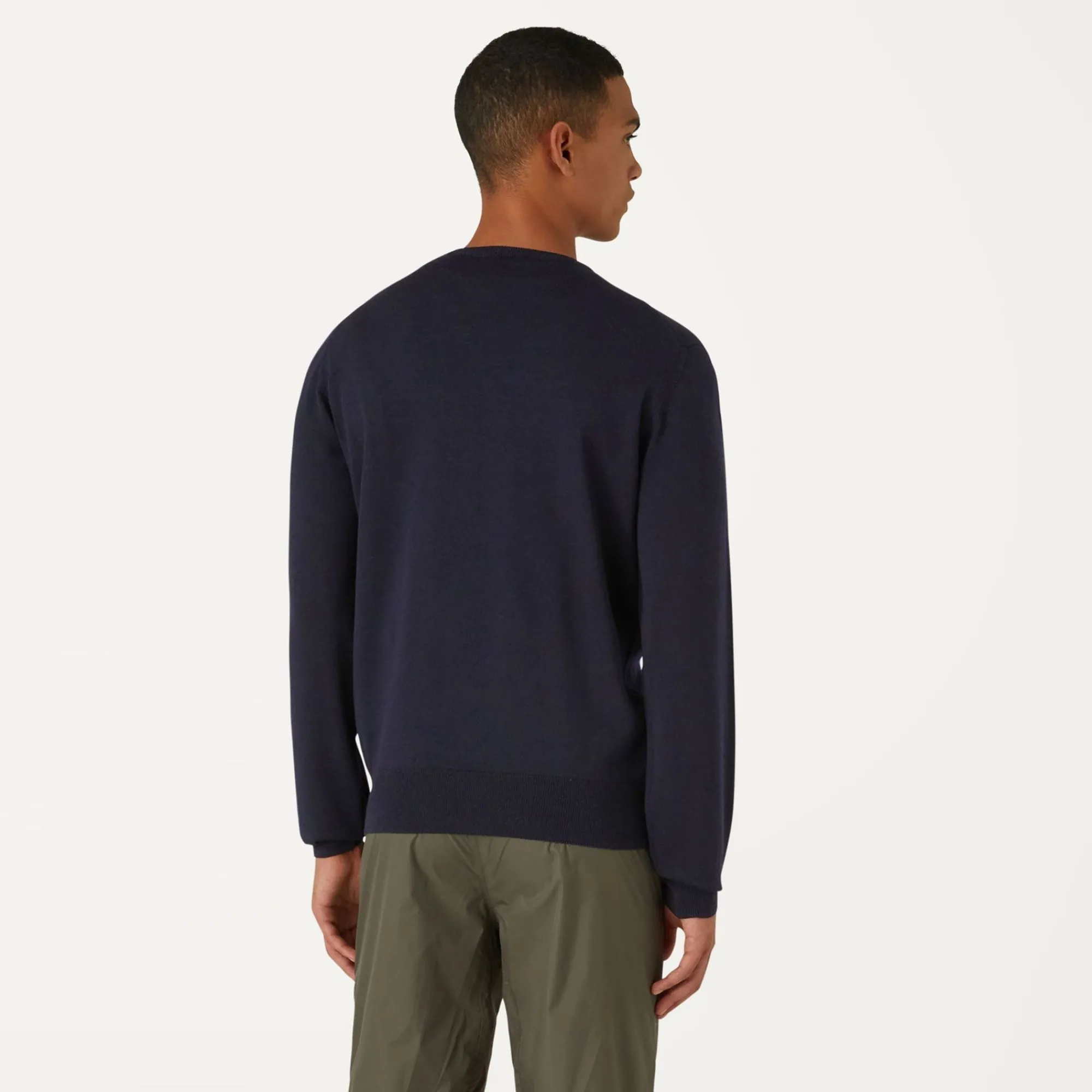 K-WAY Sebastien Merino - Knitwear - Pullover - Man - Blue Depth Discount