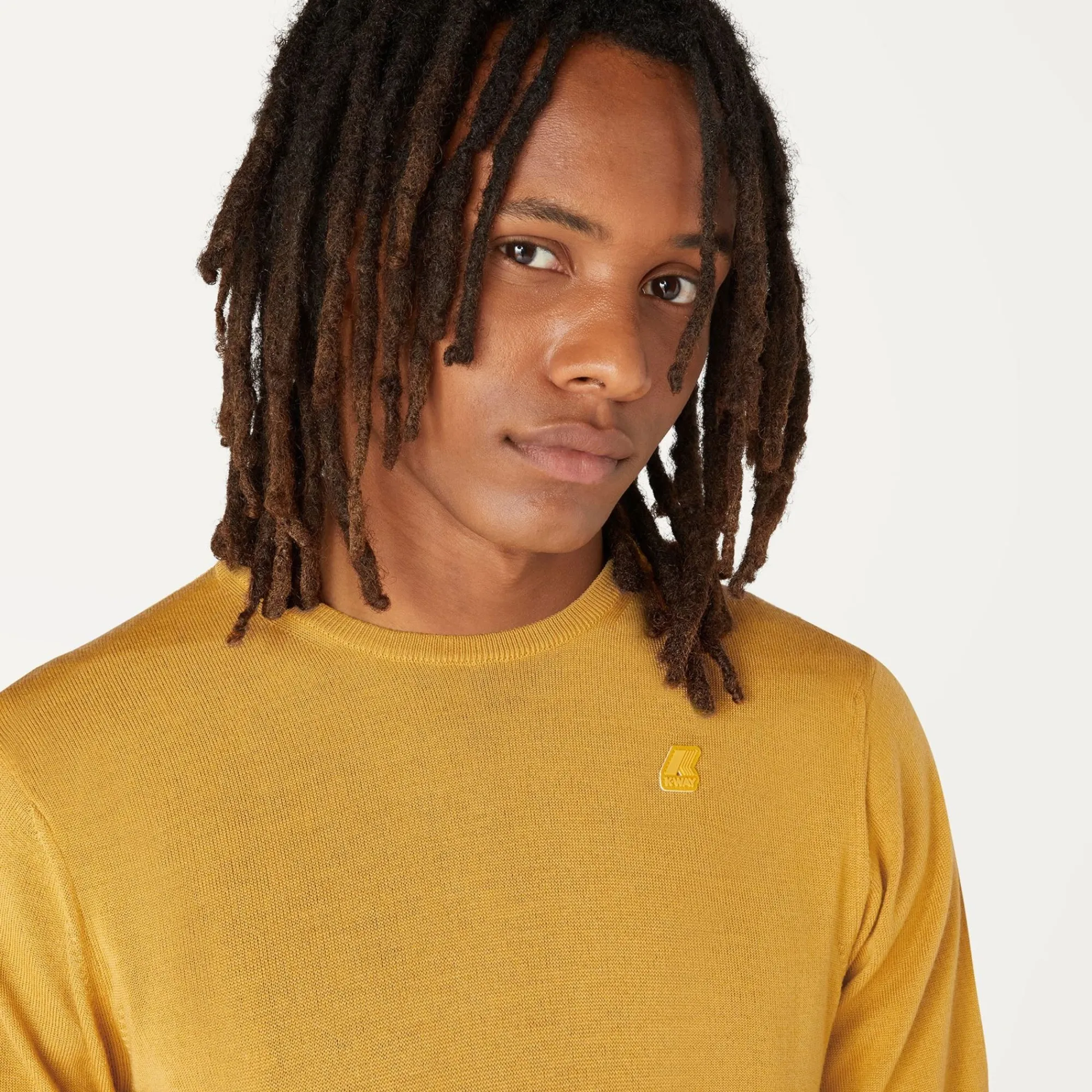 K-WAY Sebastien Merino - Knitwear - Pullover - Man - Yellow Sunflower Clearance