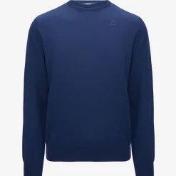 K-WAY Sebastien Merino - Knitwear - Pullover - Man - Blue Medieval Store