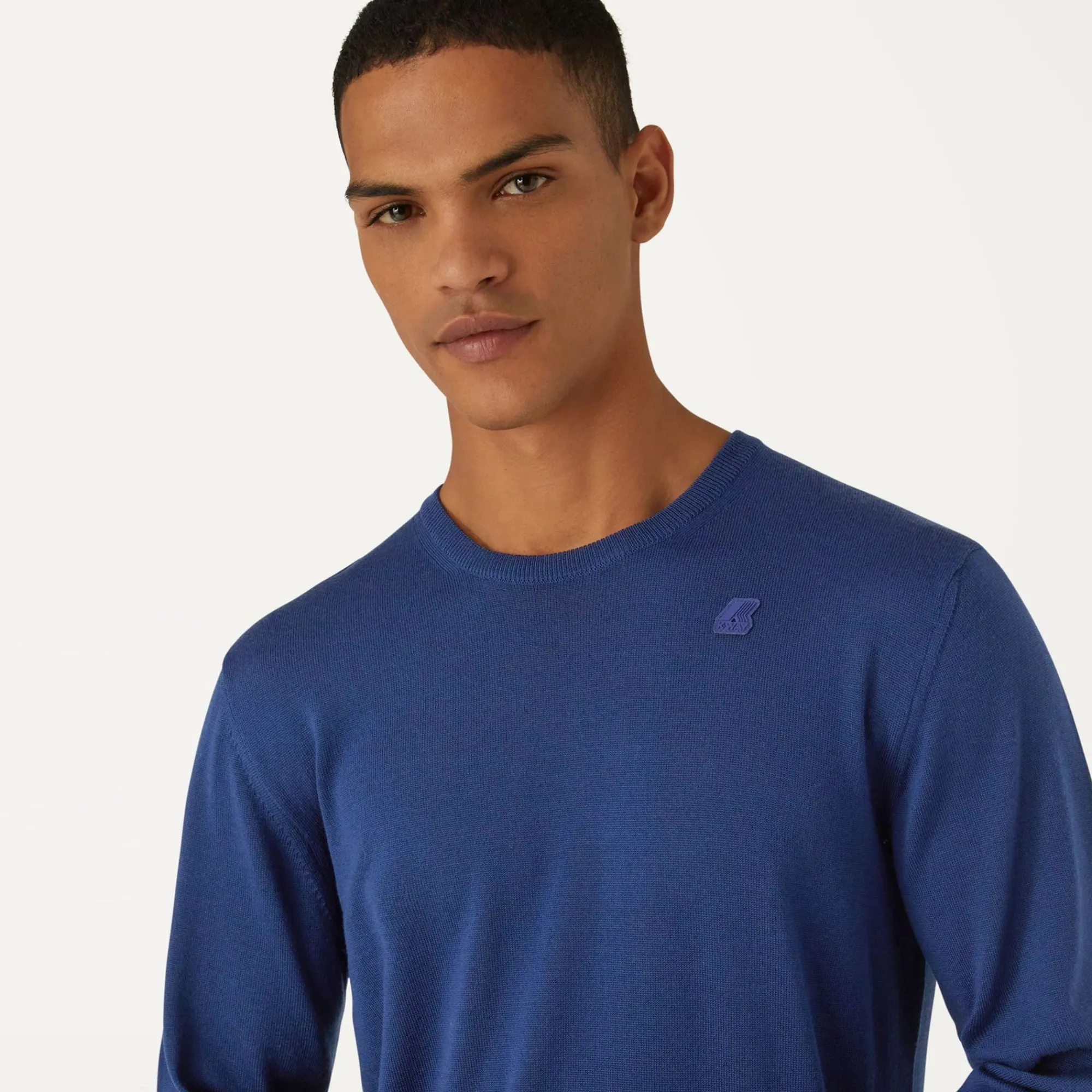 K-WAY Sebastien Merino - Knitwear - Pullover - Man - Blue Medieval Store