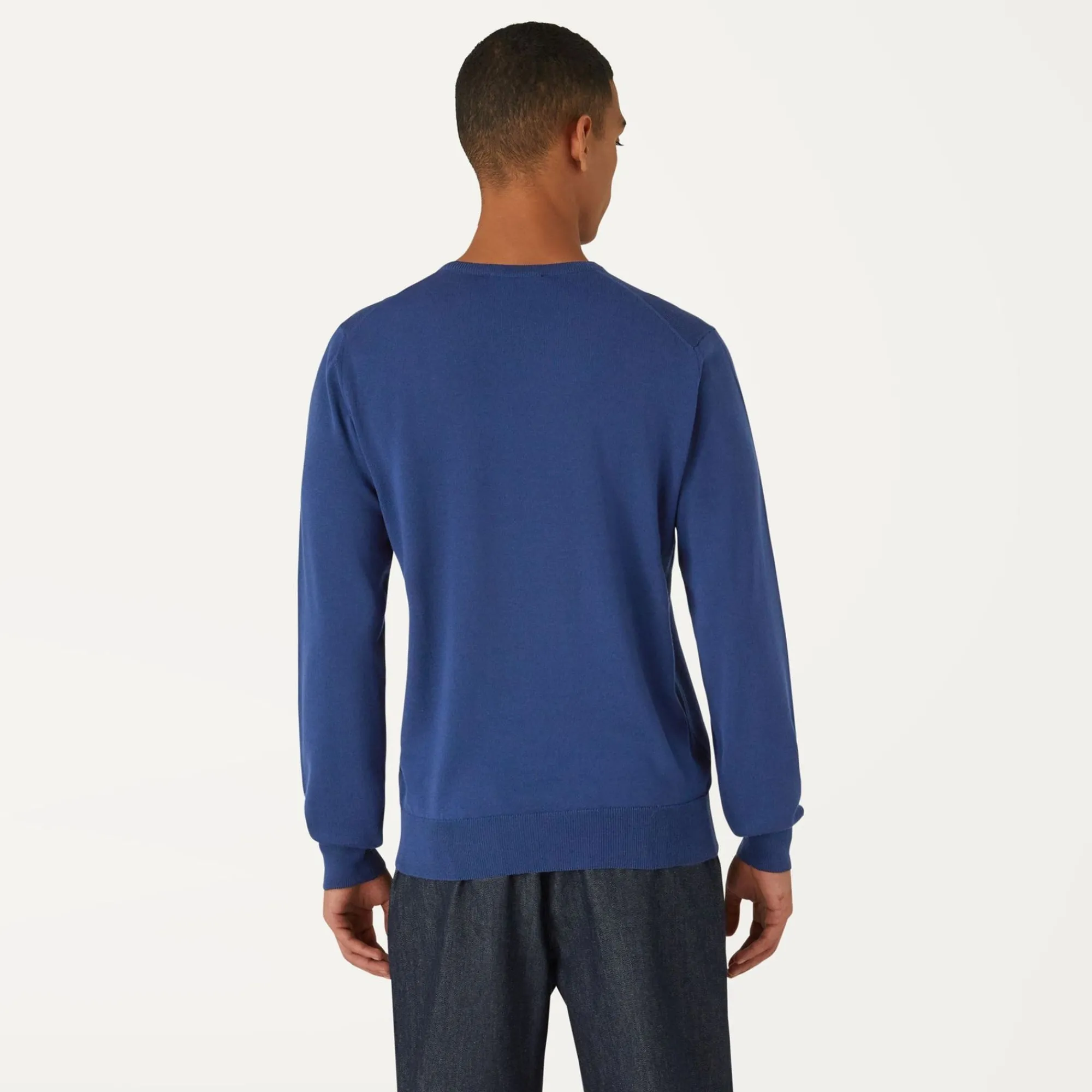 K-WAY Sebastien Merino - Knitwear - Pullover - Man - Blue Medieval Store