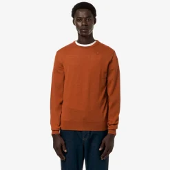 K-WAY Sebastien Merino - Knitwear - Pullover - Man - Orange Pumpkin Store