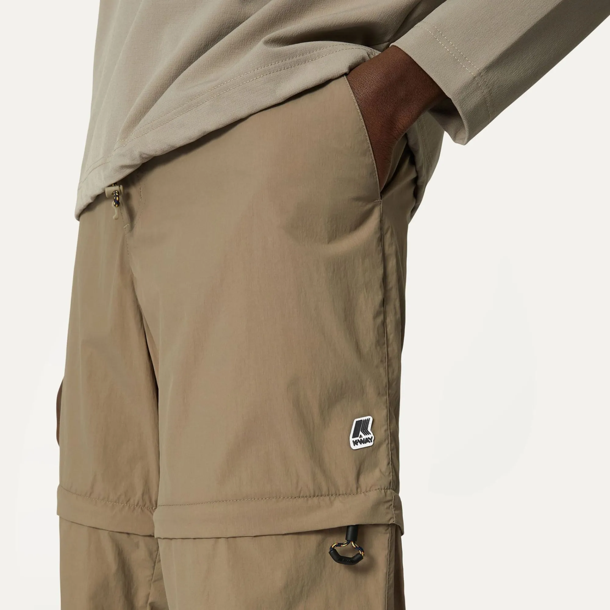 K-WAY Sepaux - Pants - Cargo - Man - Beige Taupe Hot
