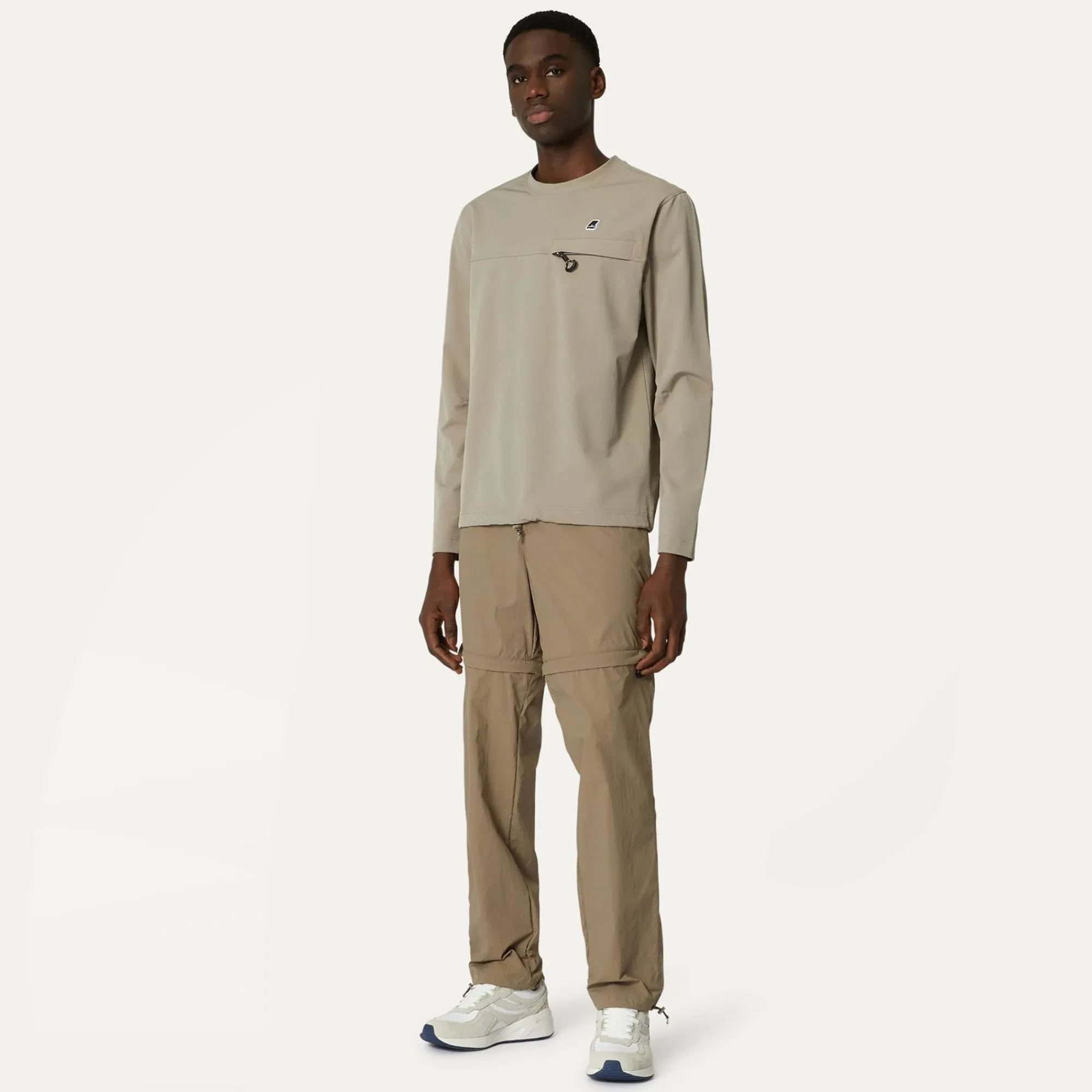 K-WAY Sepaux - Pants - Cargo - Man - Beige Taupe Hot