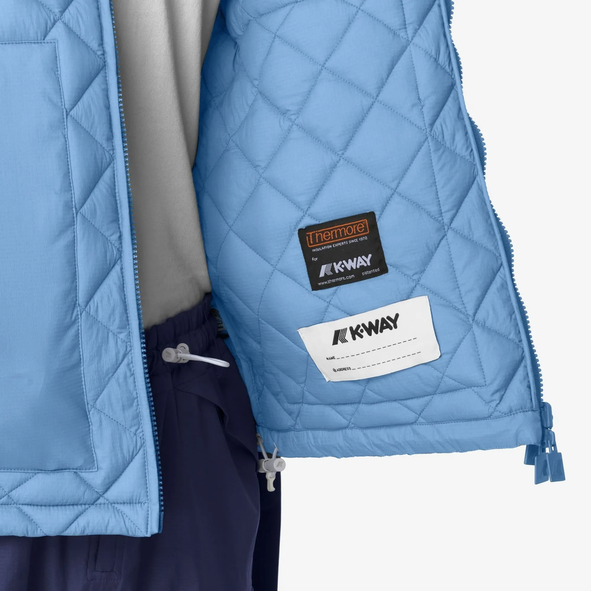 K-WAY Shibar Eco Light Warm - Jackets - Short - Unisex - Azure Sky Online