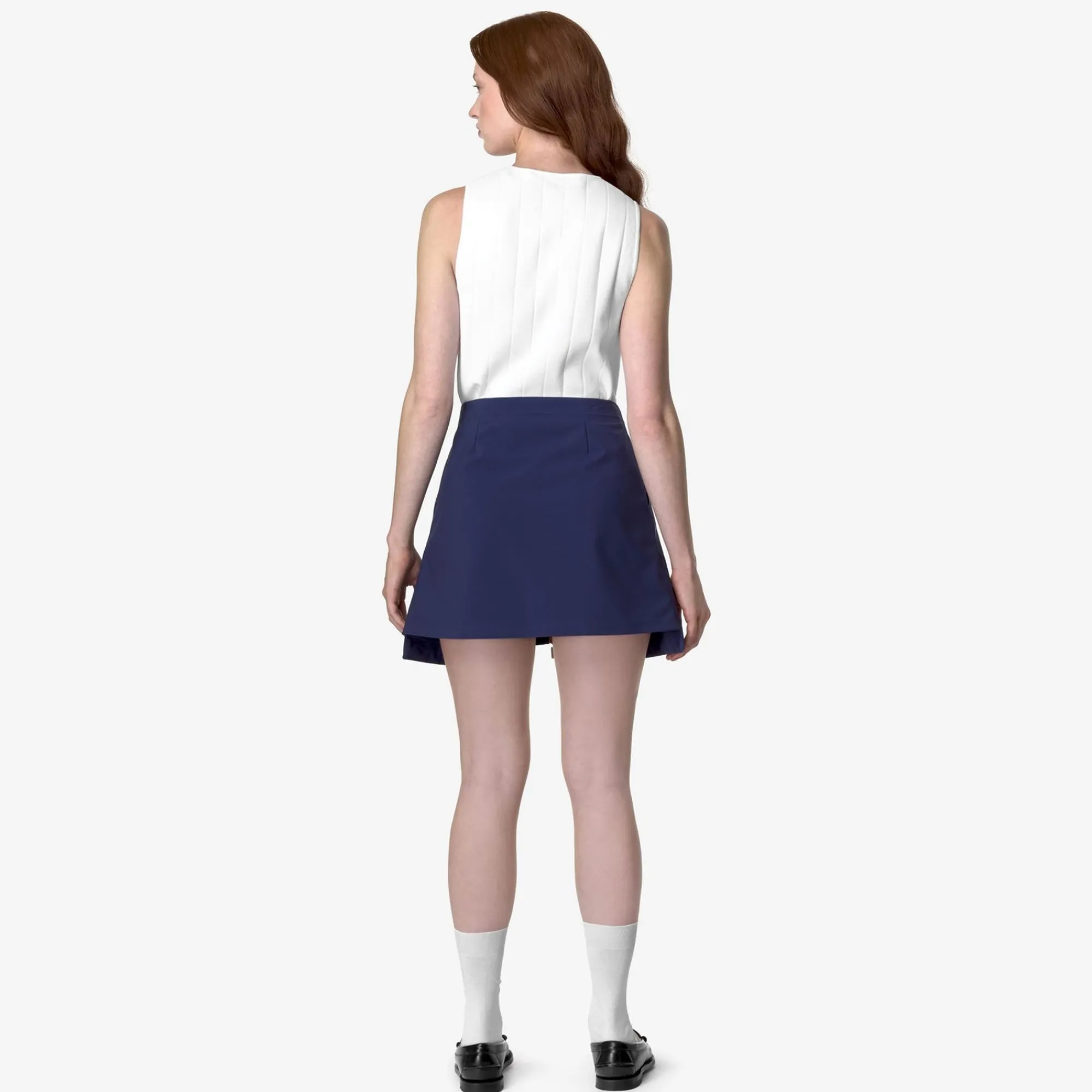 K-WAY Shokiel Pockets Bonded Jersey - Skirts - Short - Woman - Blue Md Cobalt-Grey Sale