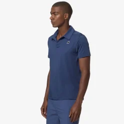 K-WAY Slievot - T-Shirtstop - Polo - Man - Blue Fiord Shop