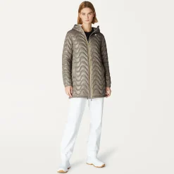 K-WAY Sophie Quilted Warm - Jackets - Mid - Woman - Beige Taupe Flash Sale