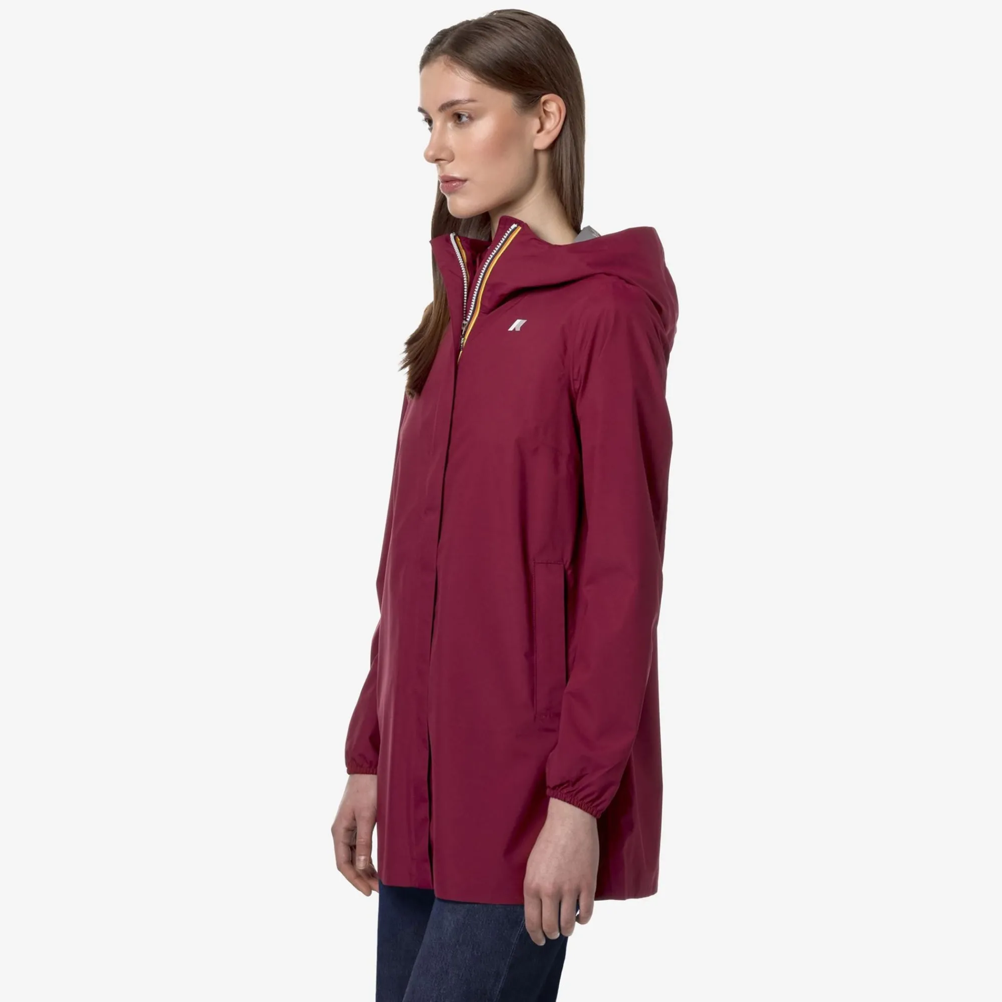 K-WAY Sophie Stretch Dot - Jackets - Mid - Woman - Red Dk Hot