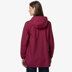 K-WAY Sophie Stretch Dot - Jackets - Mid - Woman - Red Dk Hot