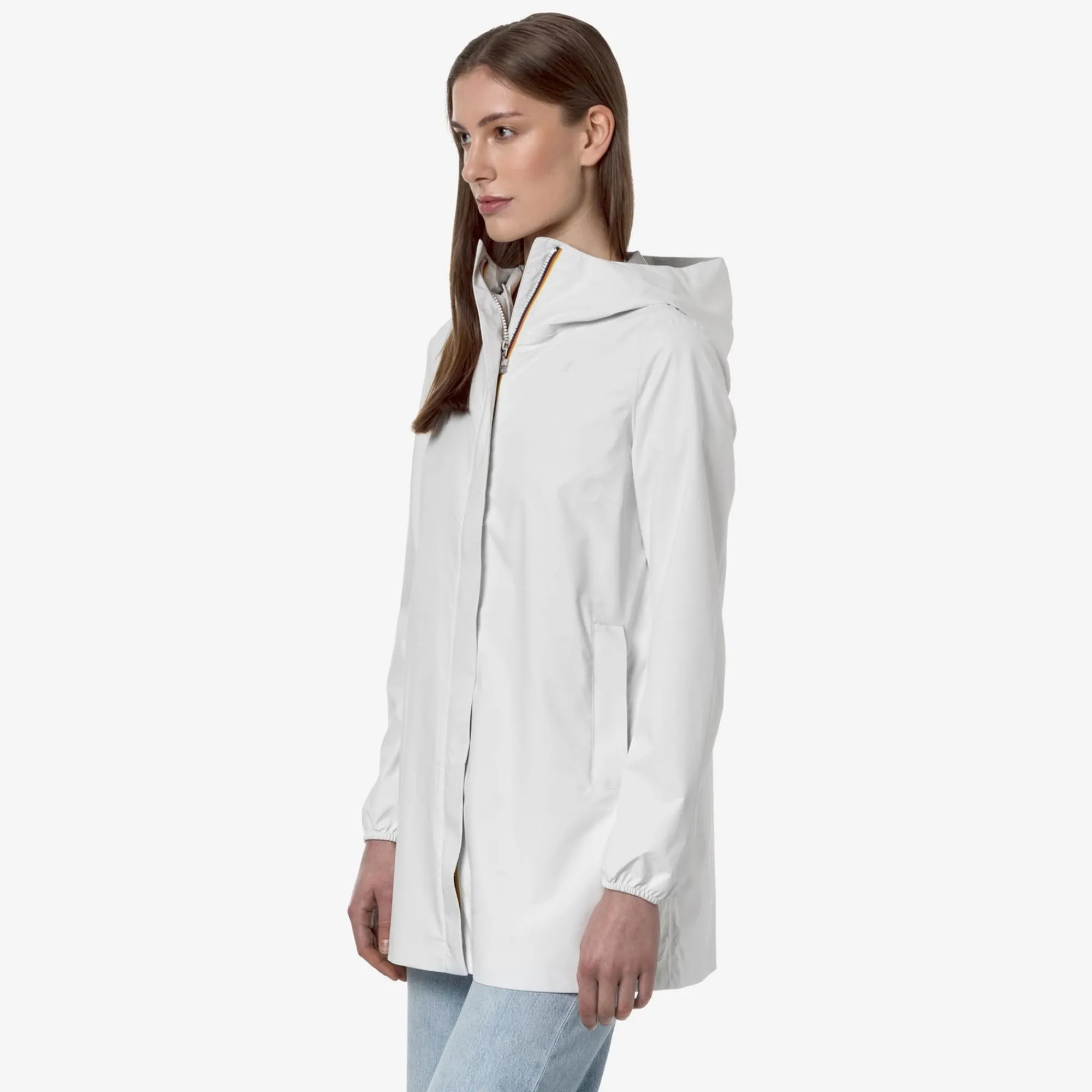 K-WAY Sophie Stretch Dot - Jackets - Mid - Woman - White New