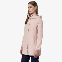 K-WAY Sophie Stretch Dot - Jackets - Mid - Woman - Pink Gardenia Cheap