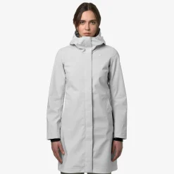 K-WAY Stephy Bonded Jersey - Jackets - 3/4 Length - Woman - White New
