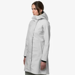 K-WAY Stephy Bonded Jersey - Jackets - 3/4 Length - Woman - White New