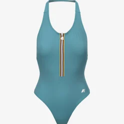 K-WAY Sylvie Beach - Bathing Suits - Swimsuit - Woman - Blue Greenish Best