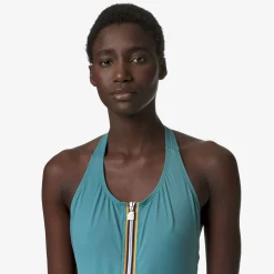 K-WAY Sylvie Beach - Bathing Suits - Swimsuit - Woman - Blue Greenish Best