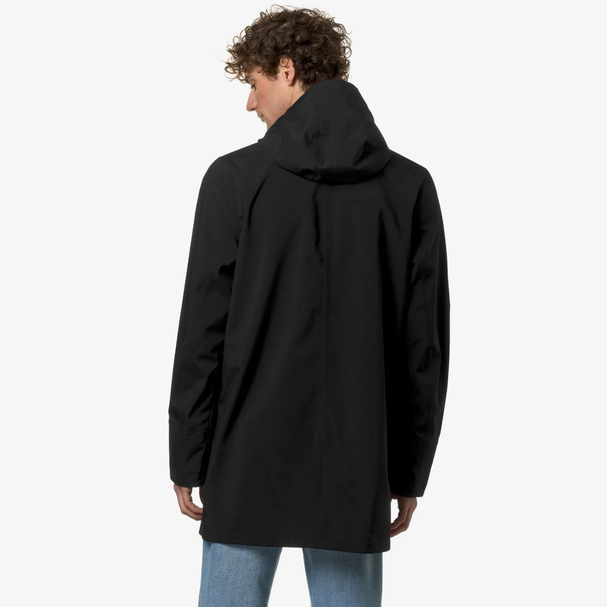 K-WAY Tommy Bonded Jersey - Jackets - 3/4 Length - Man - Black Pure Shop