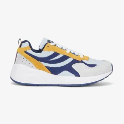 K-WAY Training 3.0 Laces - Sport Shoes - Low Cut - Unisex - Grey Lt-Blue Medieval-Yellow Sunflower Store