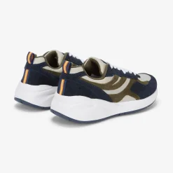 K-WAY Training 3.0 Laces - Sport Shoes - Low Cut - Unisex - Beige Grey-Blue Depth-Green Blackish Clearance