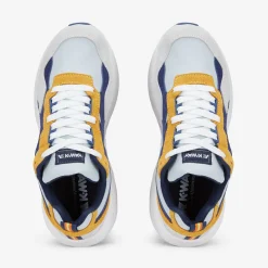 K-WAY Training 3.0 Laces - Sport Shoes - Low Cut - Unisex - Grey Lt-Blue Medieval-Yellow Sunflower Discount