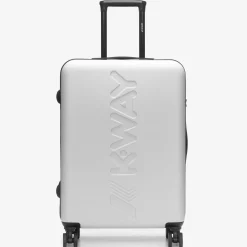 K-WAY Trolley Medium - Luggage Bags - Trolley - Unisex - White-Blue Md Cobalt Online