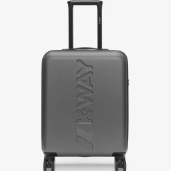 K-WAY Trolley Small - Luggage Bags - Trolley - Unisex - Metallic Grey Cheap