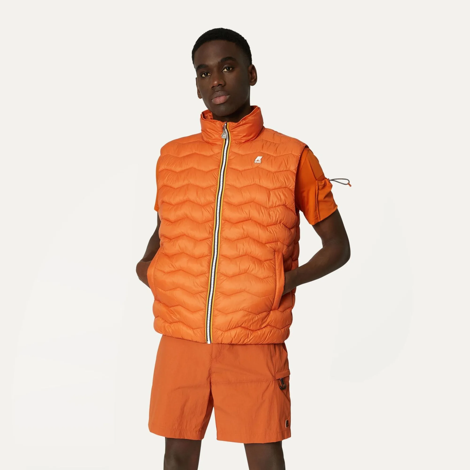 K-WAY Valen Quilted Warm - Jackets - Vest - Man - Orange Copper Outlet