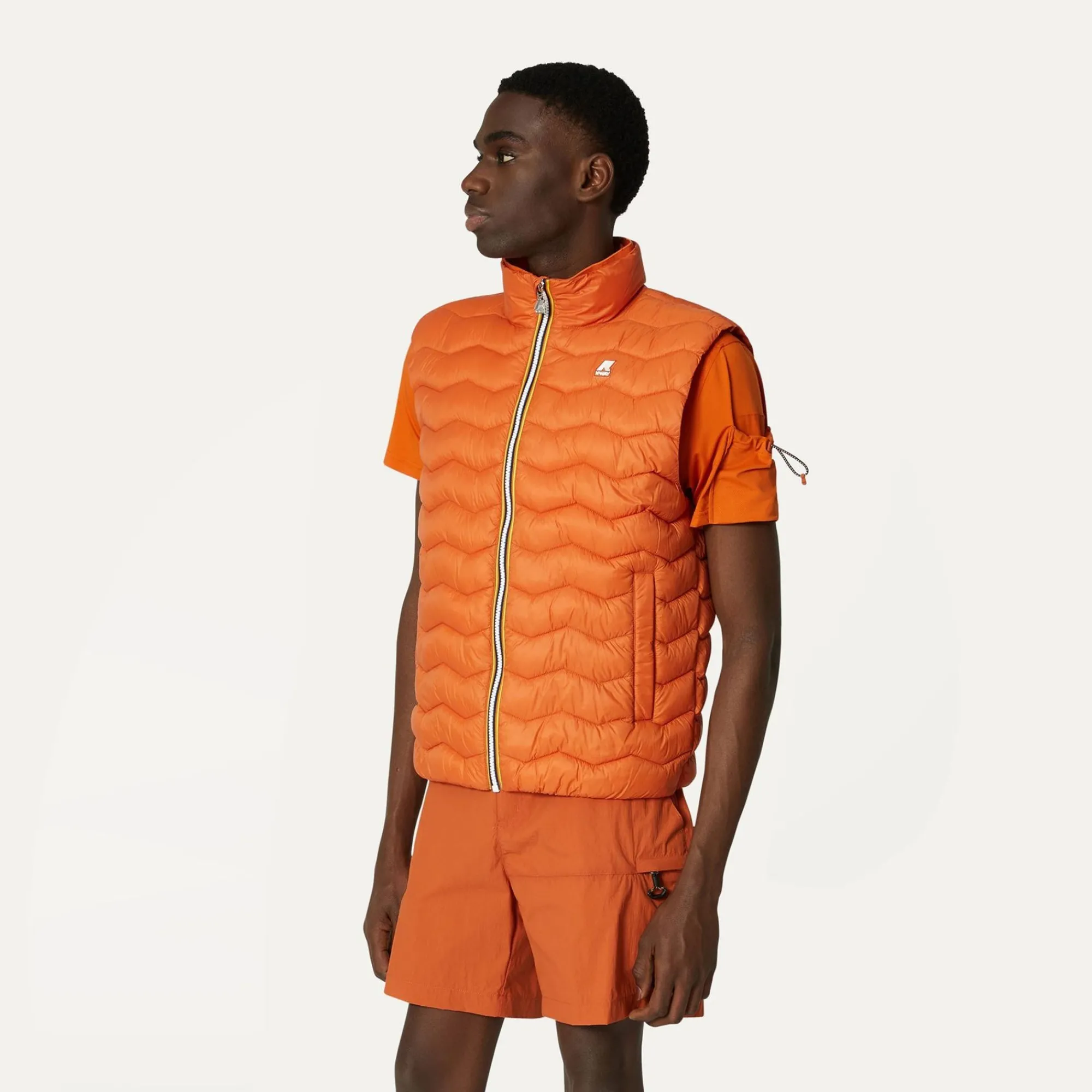 K-WAY Valen Quilted Warm - Jackets - Vest - Man - Orange Copper Outlet