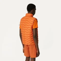 K-WAY Valen Quilted Warm - Jackets - Vest - Man - Orange Copper Outlet