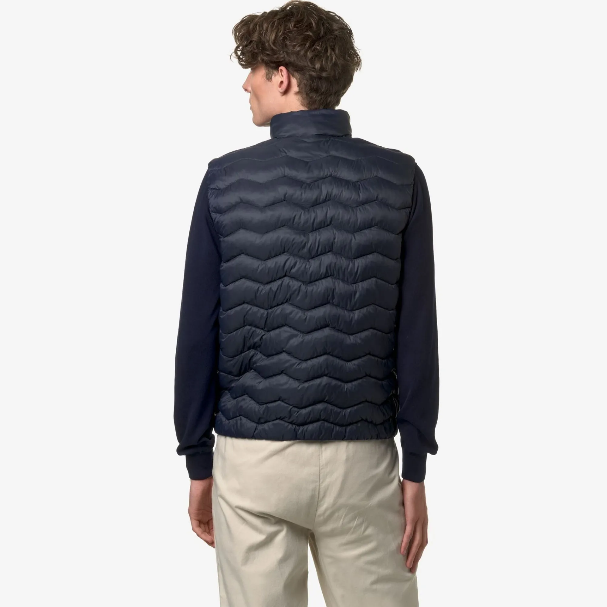 K-WAY Valen Quilted Warm - Jackets - Vest - Man - Blue Depth Fashion
